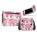 Sacred Red Elephant and Polkadots // Skin Decal Wrap Kit for Nintendo Switch Console & Dock, Joy-Cons, Pro Controller, Lite, 3DS XL, 2DS XL, DSi, or Wii - Vinyl Skin Wrap for Nintendo Switch 2, OLED, Lite, Pro Controller, Wii & Classic Handhelds