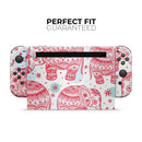 Sacred Red Elephant and Polkadots // Skin Decal Wrap Kit for Nintendo Switch Console & Dock, Joy-Cons, Pro Controller, Lite, 3DS XL, 2DS XL, DSi, or Wii - Vinyl Skin Wrap for Nintendo Switch 2, OLED, Lite, Pro Controller, Wii & Classic Handhelds