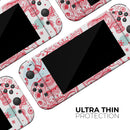 Sacred Red Elephant and Polkadots // Skin Decal Wrap Kit for Nintendo Switch Console & Dock, Joy-Cons, Pro Controller, Lite, 3DS XL, 2DS XL, DSi, or Wii - Vinyl Skin Wrap for Nintendo Switch 2, OLED, Lite, Pro Controller, Wii & Classic Handhelds