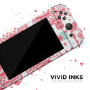 Sacred Red Elephant and Polkadots // Skin Decal Wrap Kit for Nintendo Switch Console & Dock, Joy-Cons, Pro Controller, Lite, 3DS XL, 2DS XL, DSi, or Wii - Vinyl Skin Wrap for Nintendo Switch 2, OLED, Lite, Pro Controller, Wii & Classic Handhelds