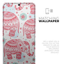 Sacred Red Elephant and Polkadots - Premium Vinyl Skin Decal for Samsung Galaxy S25 Ultra, S24, S23, S22 & All Galaxy S Models