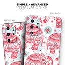 Sacred Red Elephant and Polkadots - Premium Vinyl Skin Decal for Samsung Galaxy S25 Ultra, S24, S23, S22 & All Galaxy S Models