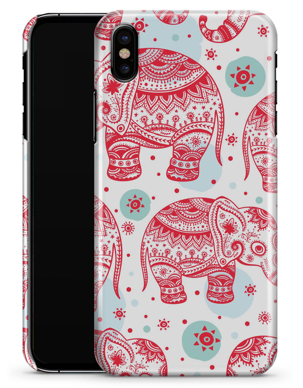 Sacred Red Elephant and Polkadots - iPhone X Clipit Case