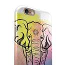 Sacred Watercolor Elephant iPhone 6/6s or 6/6s Plus 2-Piece Hybrid INK-Fuzed Case