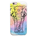 Sacred Watercolor Elephant iPhone 6/6s or 6/6s Plus 2-Piece Hybrid INK-Fuzed Case