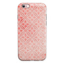 Salmon Pink Overlapping Circles iPhone 6/6s or 6/6s Plus 2-Piece Hybrid INK-Fuzed Case