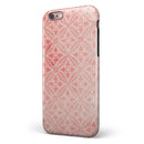 Salmon Pink Overlapping Circles iPhone 6/6s or 6/6s Plus 2-Piece Hybrid INK-Fuzed Case