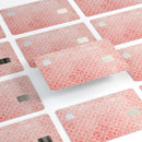 Salmon Pink Overlapping Circles - Premium Protective Decal Skin-Kit for the Apple Credit Card