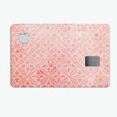 Salmon Pink Overlapping Circles - Premium Protective Decal Skin-Kit for the Apple Credit Card