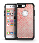 Salmon Pink Overlapping Circles - iPhone 7 or 7 Plus Commuter Case Skin Kit