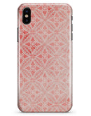 Salmon Pink Overlapping Circles - iPhone X Clipit Case
