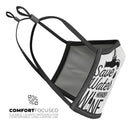 Save Water Drink Wine - Made in USA Mouth Cover Unisex Anti-Dust Cotton Blend Reusable & Washable Face Mask with Adjustable Sizing for Adult or Child