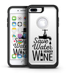 Save Water Drink Wine - iPhone 7 or 7 Plus Commuter Case Skin Kit