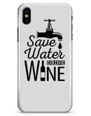 Save Water Drink Wine - iPhone X Clipit Case