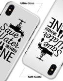 Save Water Drink Wine - iPhone X Clipit Case