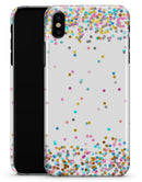 Scattered Colorful Micro Dots All Over - iPhone X Clipit Case