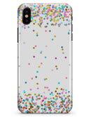 Scattered Colorful Micro Dots All Over - iPhone X Clipit Case