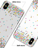 Scattered Colorful Micro Dots All Over - iPhone X Clipit Case