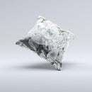 Scattered Diamonds ink-Fuzed Decorative Throw Pillow