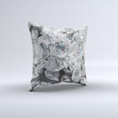 Scattered Diamonds ink-Fuzed Decorative Throw Pillow