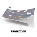 Scattered Easter Basket Over Gray - Premium Protective Decal Skin-Kit for the Apple Credit Card