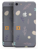 Scattered Easter Basket Over Gray - Skin-kit for the iPhone 8 or 8 Plus