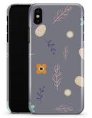 Scattered Easter Basket Over Gray - iPhone X Clipit Case
