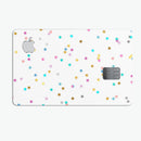 Scattered Falling Multicolor Stars - Premium Protective Decal Skin-Kit for the Apple Credit Card