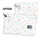 Scattered Falling Multicolor Stars - Premium Protective Decal Skin-Kit for the Apple Credit Card