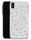 Scattered Falling Multicolor Stars - iPhone X Clipit Case