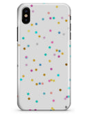 Scattered Falling Multicolor Stars - iPhone X Clipit Case