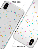 Scattered Falling Multicolor Stars - iPhone X Clipit Case