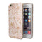 Scattered Gold Strokes Over Pink iPhone 6/6s or 6/6s Plus 2-Piece Hybrid INK-Fuzed Case