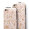 Scattered Gold Strokes Over Pink iPhone 6/6s or 6/6s Plus 2-Piece Hybrid INK-Fuzed Case