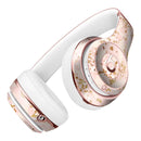 Scattered Gold Strokes Over Pink Full-Body Skin Kit for the Beats by Dre Solo 3 Wireless Headphones