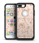 Scattered Gold Strokes Over Pink - iPhone 7 or 7 Plus Commuter Case Skin Kit