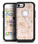 Scattered Gold Strokes Over Pink - iPhone 7 or 8 OtterBox Case & Skin Kits