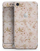 Scattered Gold Strokes Over Pink - Skin-kit for the iPhone 8 or 8 Plus