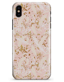 Scattered Gold Strokes Over Pink - iPhone X Clipit Case