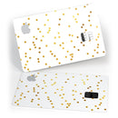 Scattered Golden Micro Polka Dots - Premium Protective Decal Skin-Kit for the Apple Credit Card