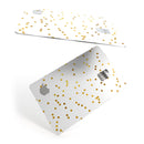 Scattered Golden Micro Polka Dots - Premium Protective Decal Skin-Kit for the Apple Credit Card