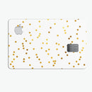 Scattered Golden Micro Polka Dots - Premium Protective Decal Skin-Kit for the Apple Credit Card