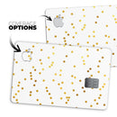 Scattered Golden Micro Polka Dots - Premium Protective Decal Skin-Kit for the Apple Credit Card
