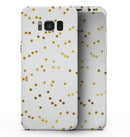 Scattered Golden Micro Polka Dots - Samsung Galaxy S8 Full-Body Skin Kit