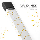 Scattered Golden Micro Polka Dots - Premium Decal Protective Skin-Wrap Sticker compatible with the Juul Labs vaping device