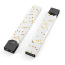 Scattered Golden Micro Polka Dots - Premium Decal Protective Skin-Wrap Sticker compatible with the Juul Labs vaping device