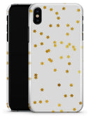 Scattered Golden Micro Stars - iPhone X Clipit Case