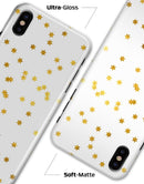 Scattered Golden Micro Stars - iPhone X Clipit Case