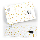 Scattered Golden Micro Triangles - Premium Protective Decal Skin-Kit for the Apple Credit Card