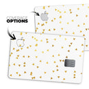 Scattered Golden Micro Triangles - Premium Protective Decal Skin-Kit for the Apple Credit Card